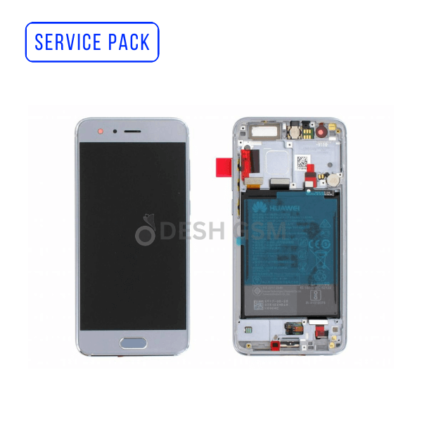 02351LBV ECRAN HUAWEI HONOR 9 SERVICE PACK AVEC CHASSIS + BATTERIE (BLANC/ NOIR )