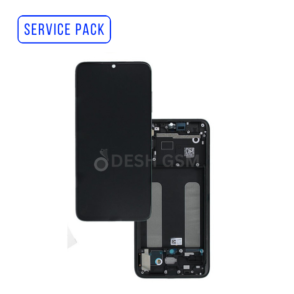 561010033033 Ecran LCD XIAOMI MI 9 LITE SERVICE PACK AVEC CHASSIS - noir