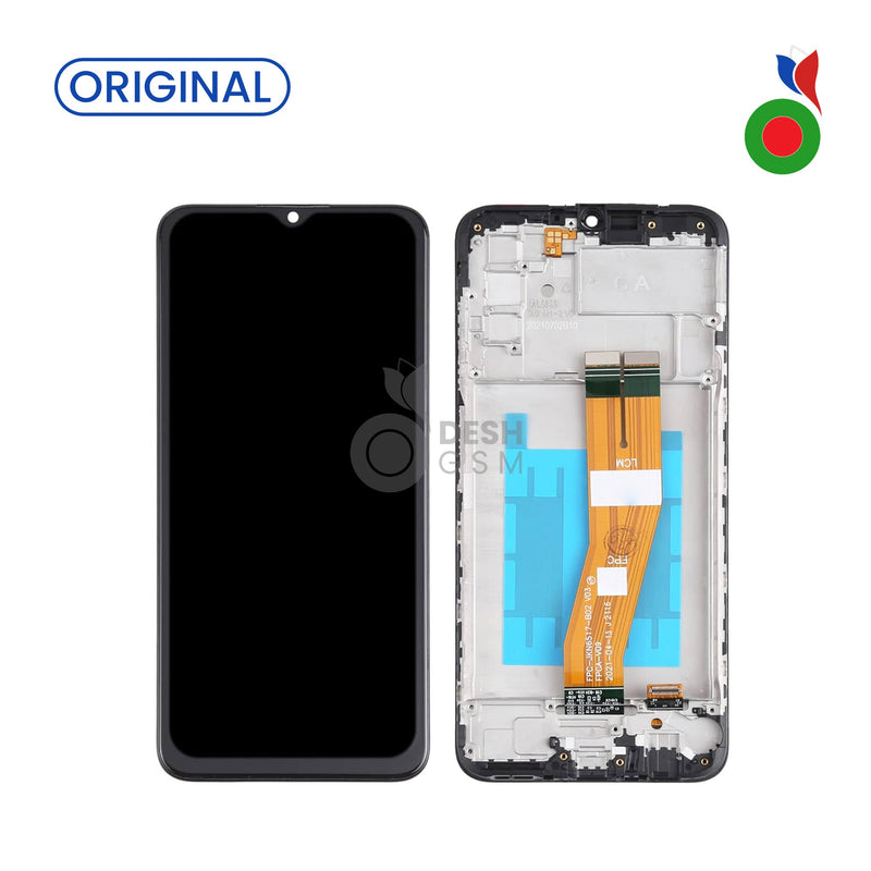 Ecran Complet LCD A03s (A037F) avec Chassis (SMALL) | NON EU - ORIGINAL | SAMSUNG