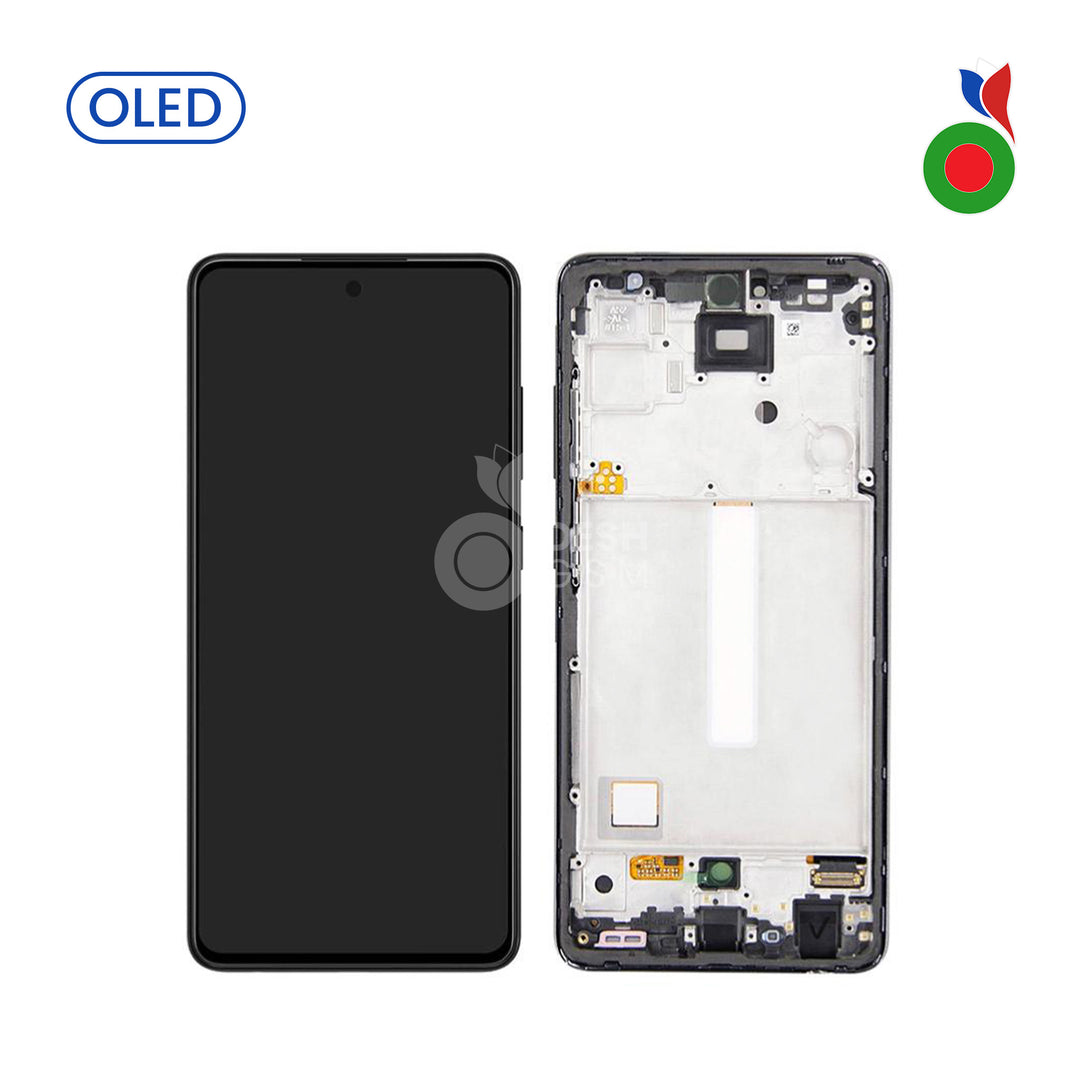ECRAN COMPLET Samsung A52 A526B/U 5G A525F 4G | RELIFE| AVEC CHASSIS (NOIR)
