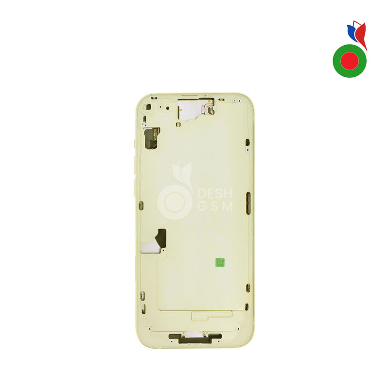 Chassis intermediaire avec Pieces iPhone 15 (OEM) - JAUNE