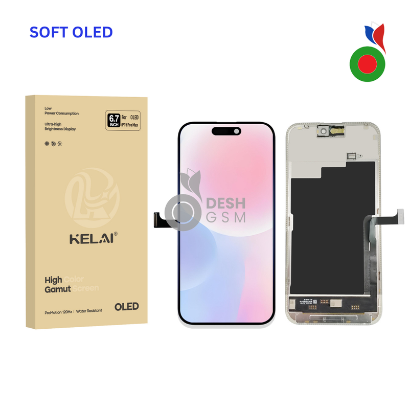 Ecran Complet iPhone 15 Pro Max (120Hz) - SOFT OLED | KELAI