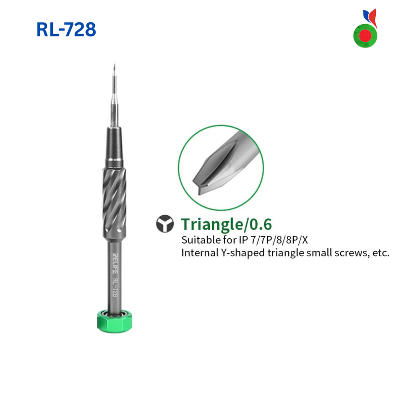 Sturdy Screwdriver - Tri Point Y 0.6mm (RL-728) 2D | RELIFE