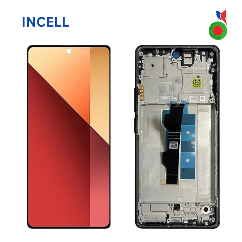 ECRAN XIAOMI REDMI NOTE 13 PRO 4G | Poco M6 Pro 4g AVEC CHASSIS - NOIR (INCELL)