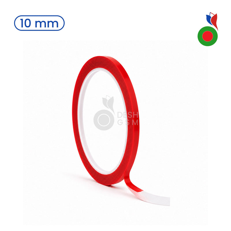 Double Face Adhesif Tape (Rouge) - 3m | Épaisseur - 10mm