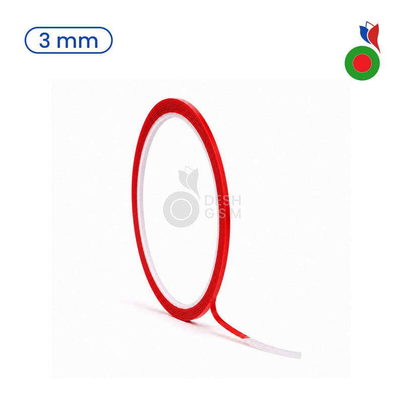Double Face Adhesif Tape (Rouge) - 3m | Épaisseur - 3mm