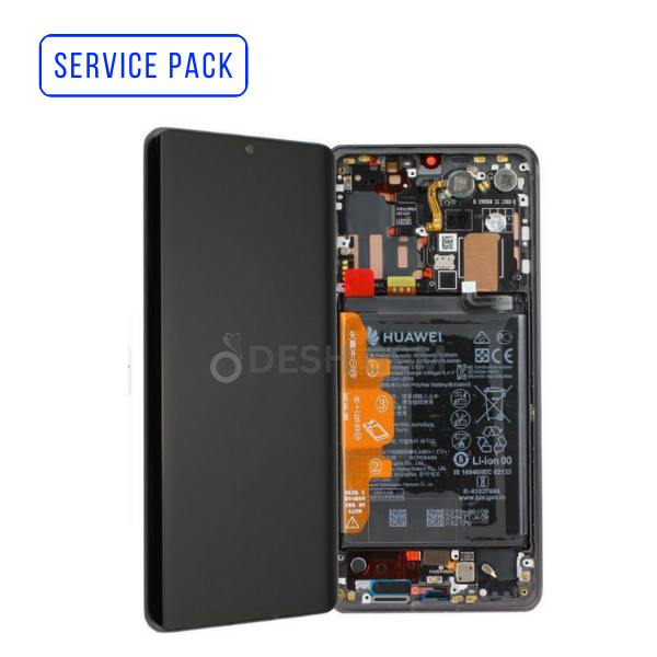 ECRAN LCD HUAWEI P30 PRO SERVICE PACK AVEC CHASSIS+BATTERIE (SILVER/CRYSTAL)