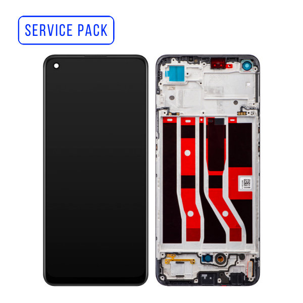 ECRAN LCD OPPO A74 4G CPH2219 / OPPO F19 CPH2219 ECRAN SERVICE PACK AVEC CHASSIS