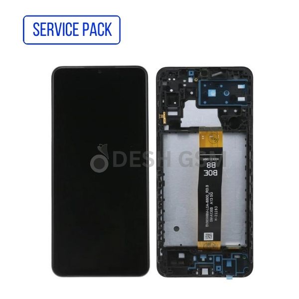 ECRAN LCD SAMSUNG A136B A13 5G 2022 SERVICE PACK AVEC CHASSIS