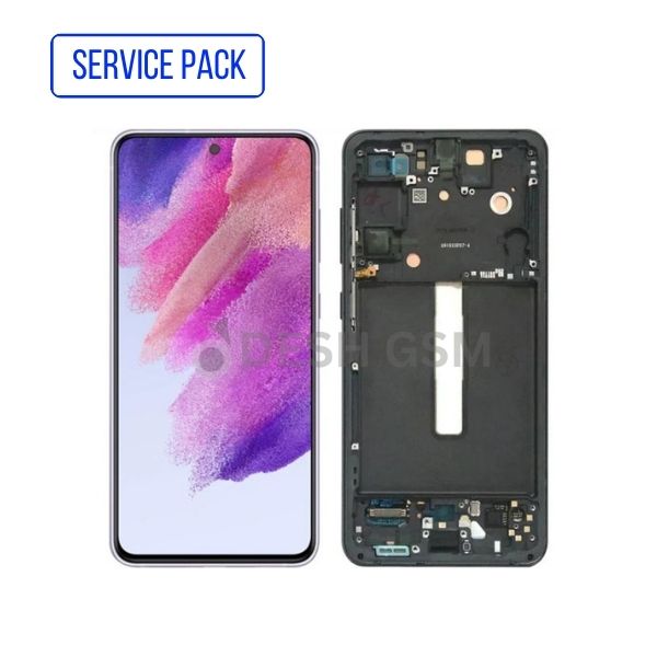 ECRAN LCD SAMSUNG S21FE S21 FE 2021 G990F SERVICE PACK AVEC CHASSIS | VERT OLIVE