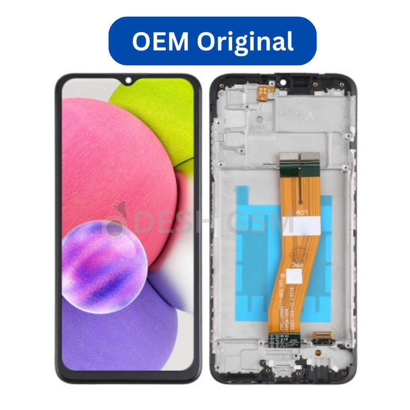 ECRAN LCD SAMSUNG A02S A025F 2020 AVEC CHASSIS | OEM ORIGINAL | PETIT ECRAN SMALL