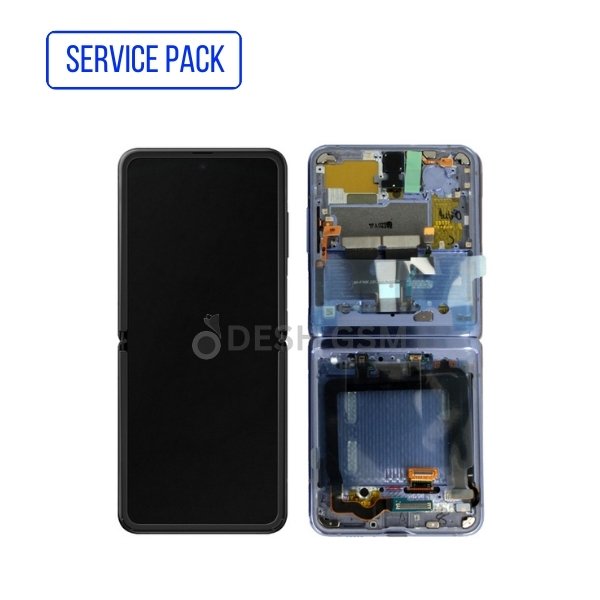 ECRAN LCD SAMSUNG Z FLIP-F700 2020 SERVICE PACK INNER/INTERIEURE PURPEL