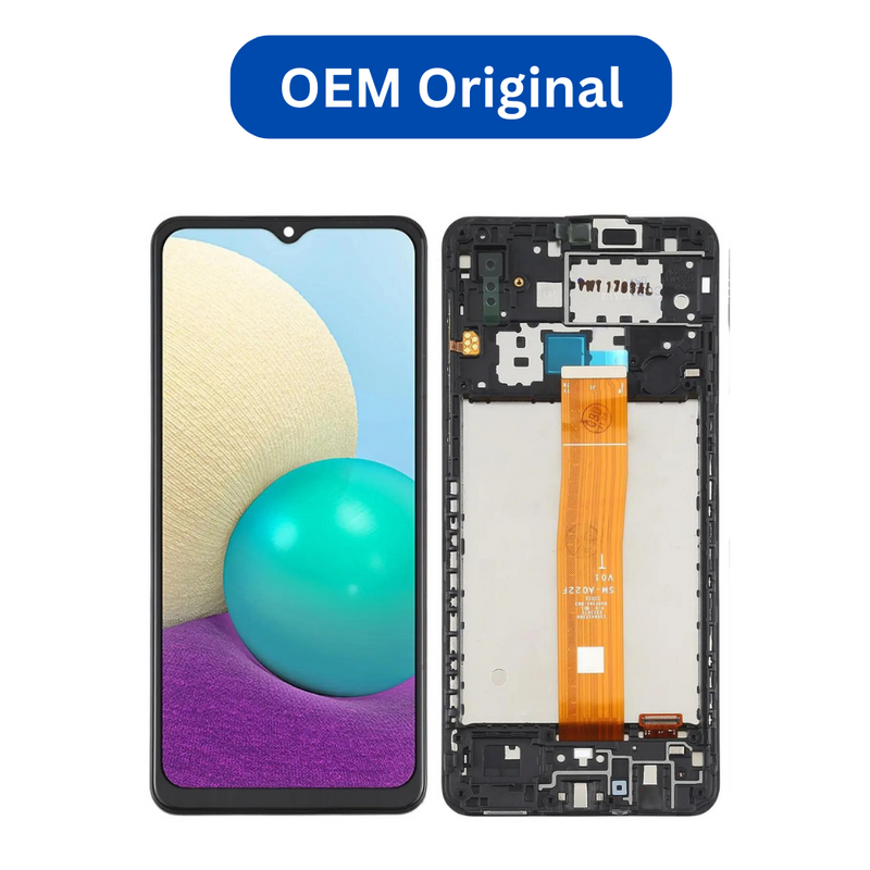 ECRAN SAMSUNG GALAXY A02 A022F AVEC CHASSIS | OEM ORIGINAL