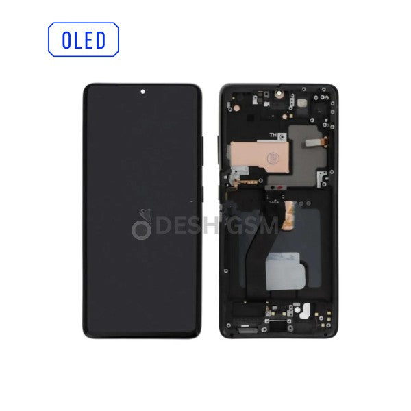 ECRAN COMPLET SAMSUNG S21 ULTRA G998B G998U 4G/5G AVEC CHASSIS (OLED) BLANC