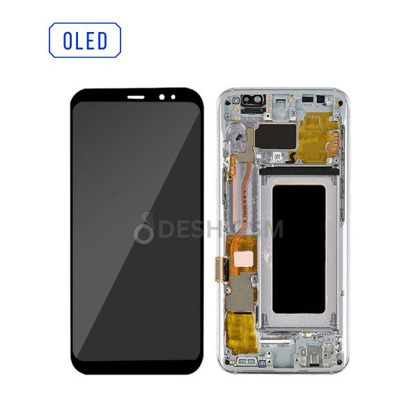 ECRAN SAMSUNG S8 G950F AVEC CHASSIS (OLED) NOIR