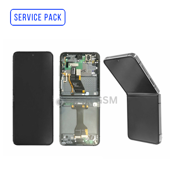 Ecran Complet INTERIEUR Galaxy Z Flip 5 5G 2023 F731B | SERVICE PACK | BLEU | SAMSUNG