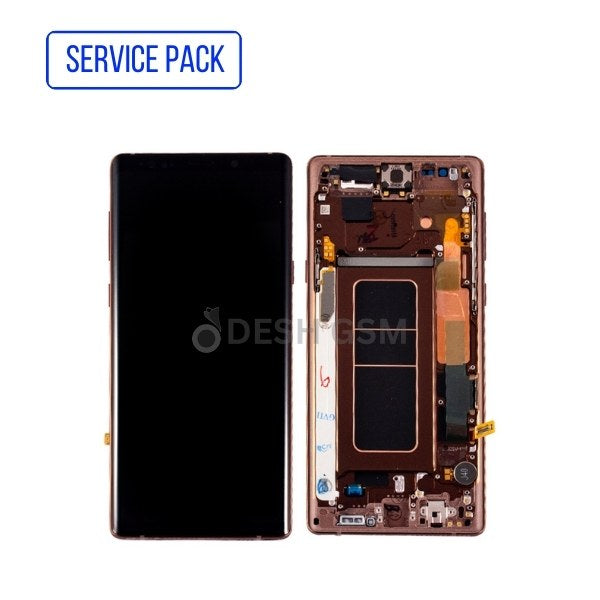 Ecran LCD SAMSUNG NOTE 9 N960F SERVICE PACK AVEC CHASSIS (OR)