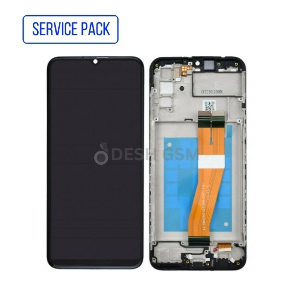 GH81-20181A Samsung A02s A025F Service pack Original Display Asian Virsion- With frame GOLD NAPPE