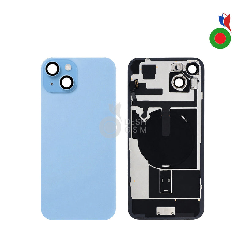Vitre Arriere Complete avec MagSafe - iPhone 15 | BLEU - Sans Marquage