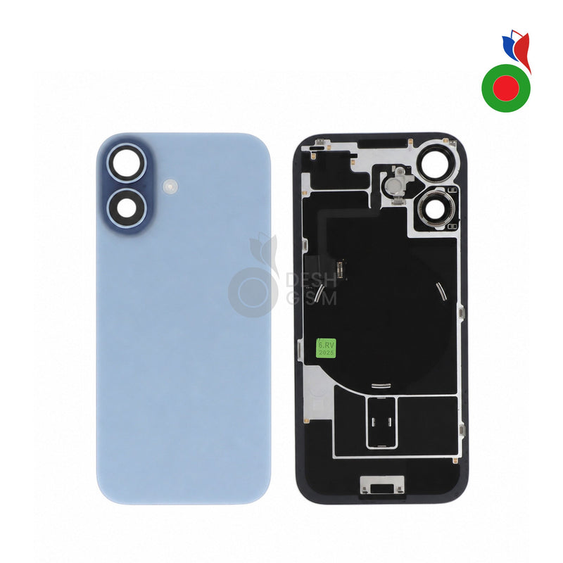 Vitre Arriere Complete avec MagSafe - iPhone 17 | BRUME/BLUE - Sans Marquage