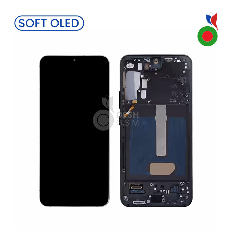 ECRAN Samsung Galaxy S22 5G S901U US | AVEC CHASSIS (SOFT OLED) NOIR