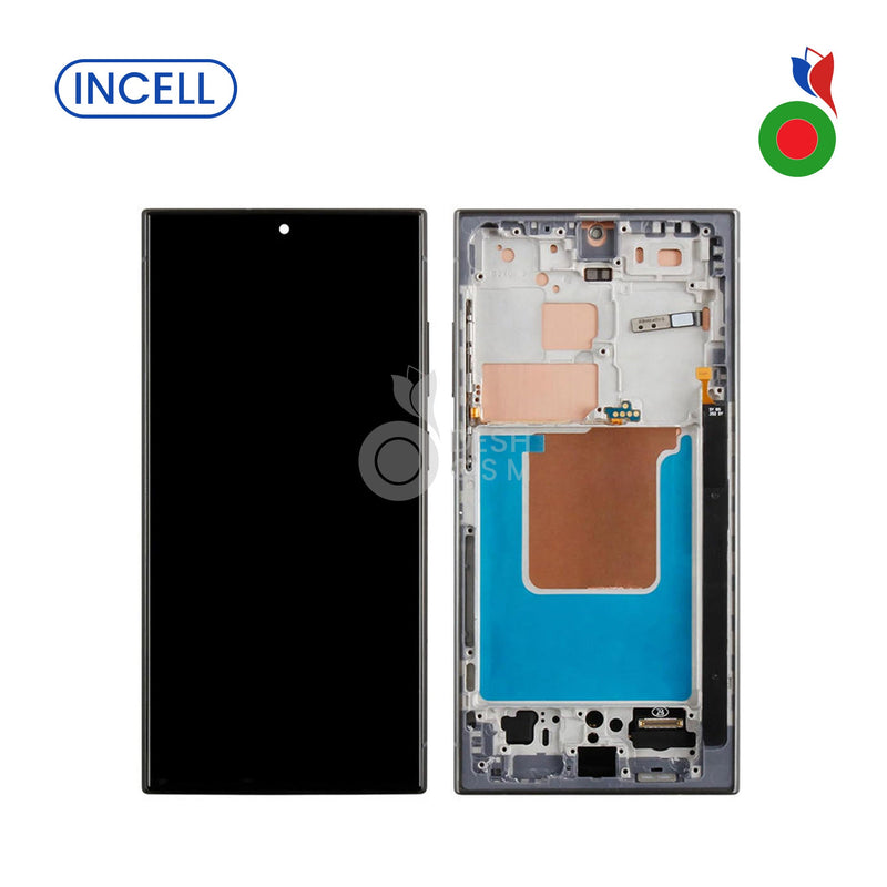 Ecran Complet LCD S24 Ultra 5G (S928B) avec Chassis | NOIR - INCELL | SAMSUNG
