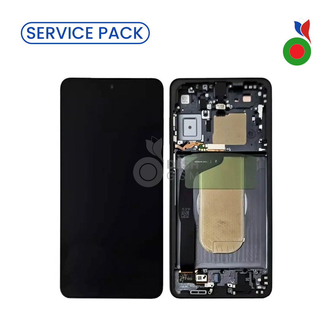 Ecran Complet LCD S25 Edge avec Chassis (NOIR TITANE) - SERVICE PACK | SAMSUNG