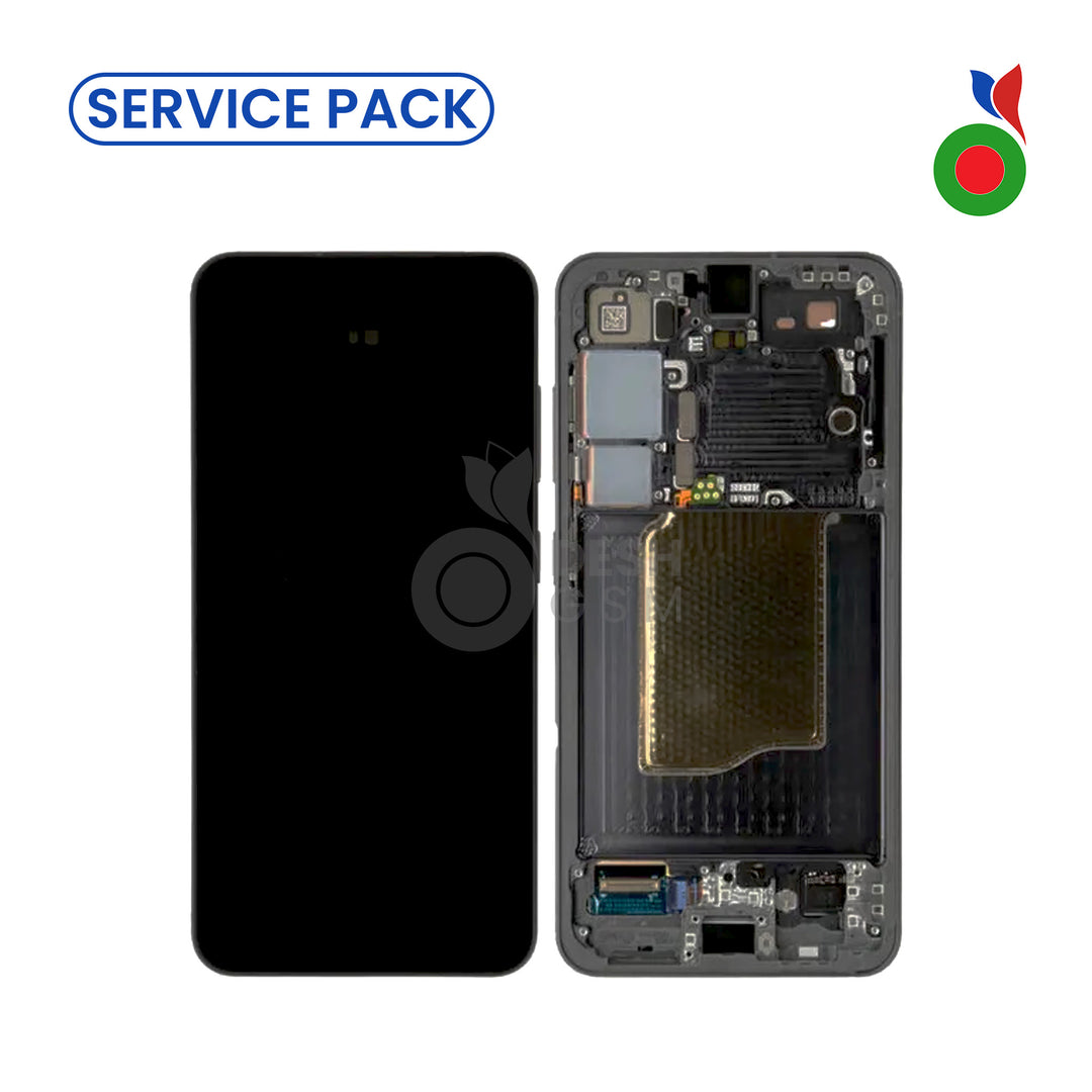 Ecran Complet LCD S25 5G avec Chassis (NOIR/BLEU) - SERVICE PACK | SAMSUNG