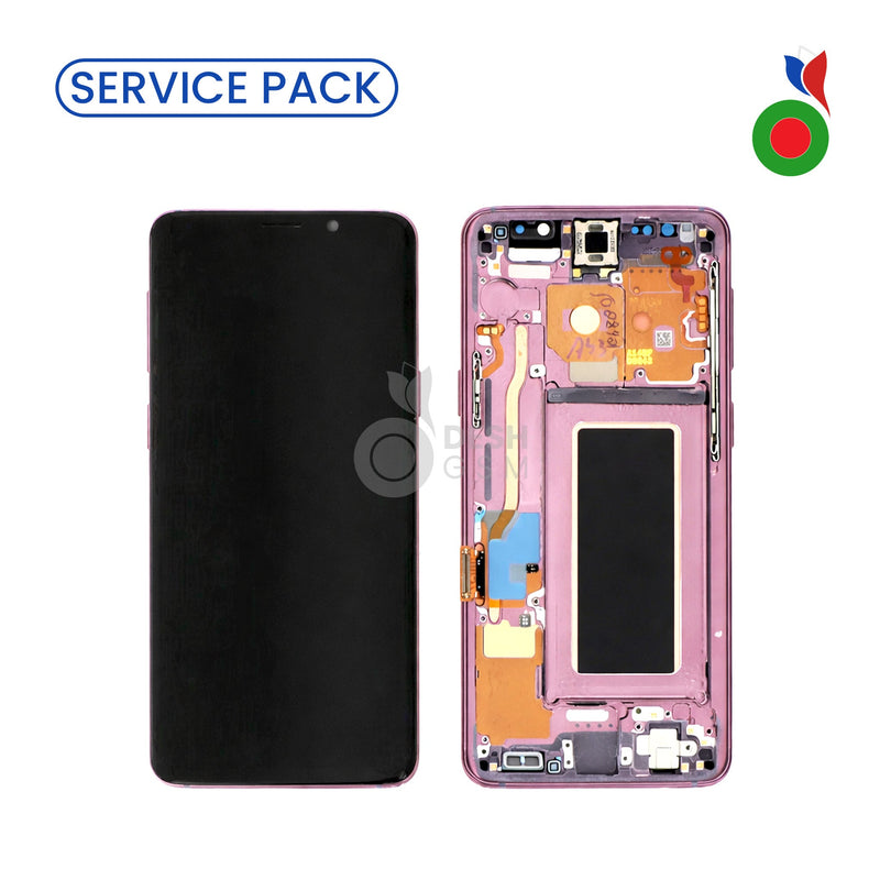 Ecran Complet LCD S9 avec Chassis (G960F) | VIOLET - SERVICE PACK | SAMSUNG