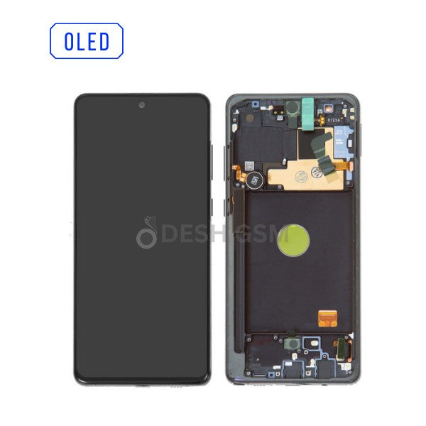SAMSUNG NOTE 10 LITE N9770 LCD OLED AVEC CHASSIS NOIR