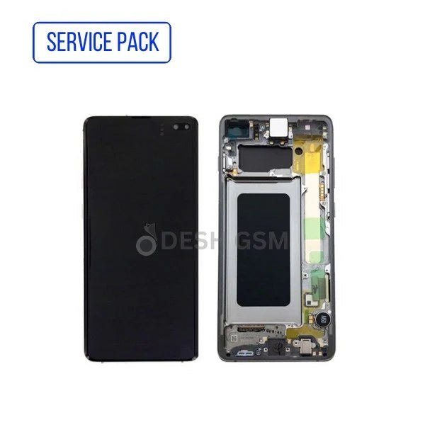 ECRAN LCD SAMSUNG S10 PLUS G975F SERVICE PACK AVEC CHASSIS (CERAMIC | OR)
