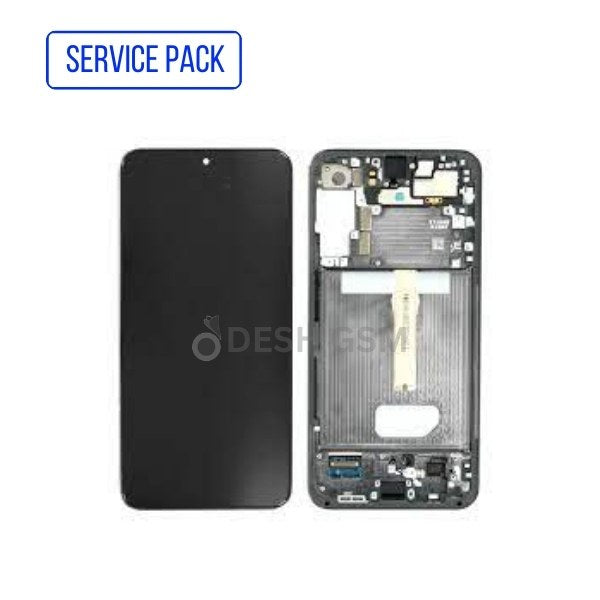 ECRAN SAMSUNG S22 PLUS S906B/N SERVICE PACK AVEC CHASSIS (NOIR)