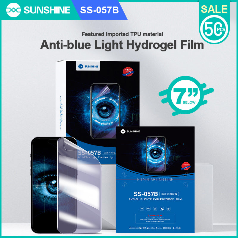 Tpu imported Flexible Hydrogel Anti-Blue light Film SS-057B (180*120mm) Sunshine
