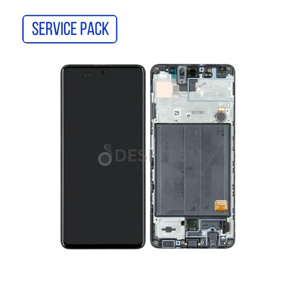 ECRAN COMPLET Samsung A51 4G A515F LCD Service Pack Avec Chassis