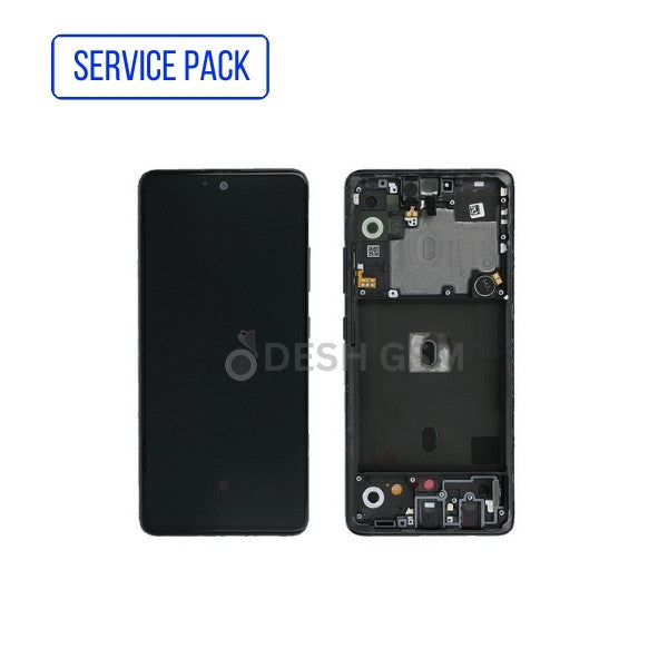 ECRAN COMPLET A51 5G A516F | Service Pack AVEC Chassis (BLANC) | SAMSUNG