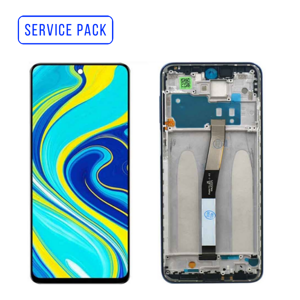 XIAOMI REDMI NOTE 9S SERVICE PACK AVEC CHASSIS (NOIR/BLANC)