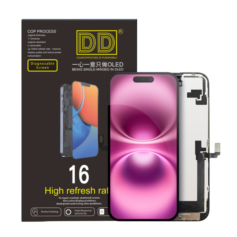 ECRAN IPHONE 16 (DD SOFT OLED) AVEC IC – FORMAT ORIGINAL