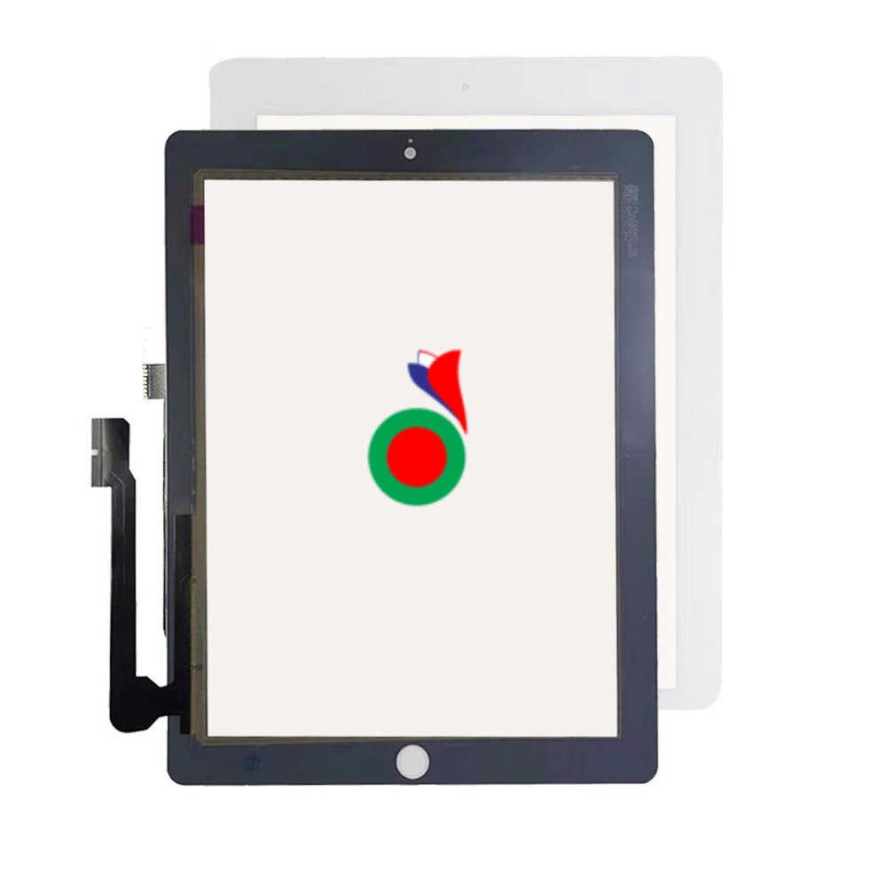 IPAD 3 A1403 A1416 A1430 TOUCH / IPAD 4 A1458 A1459 A1460 TOUCH AVEC BUTTON HOME - NOIR