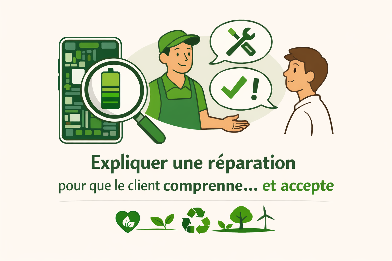 Comment expliquer une réparation pour que le client comprenne… et accepte