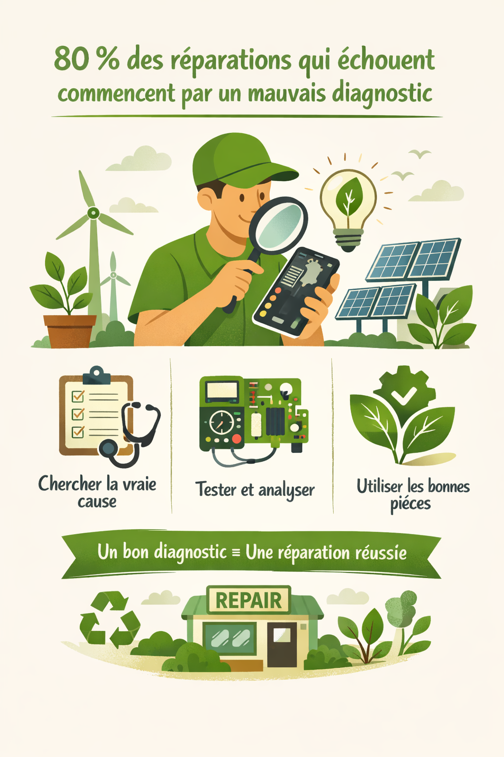 Un bon diagnostic fait toute la réparation