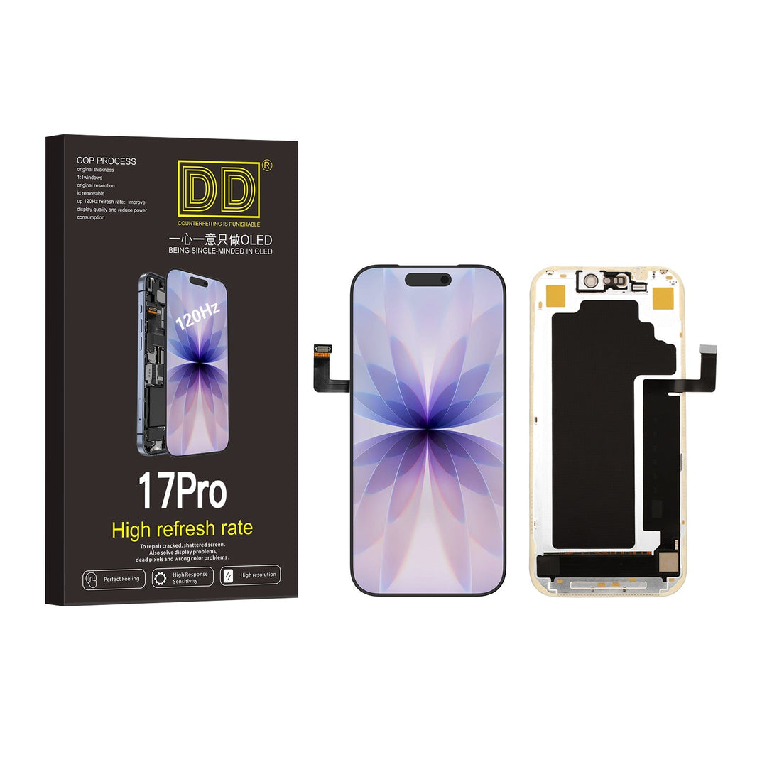 ÉCRAN IPHONE 17 PRO (DD HARD OLED) AVEC IC – FORMAT ORIGINAL