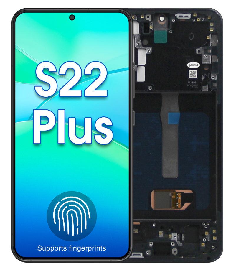 ECRAN GALAXY S22 PLUS S906B/N SOFT OLED AVEC CHASSIS (NOIR) SAMSUNG