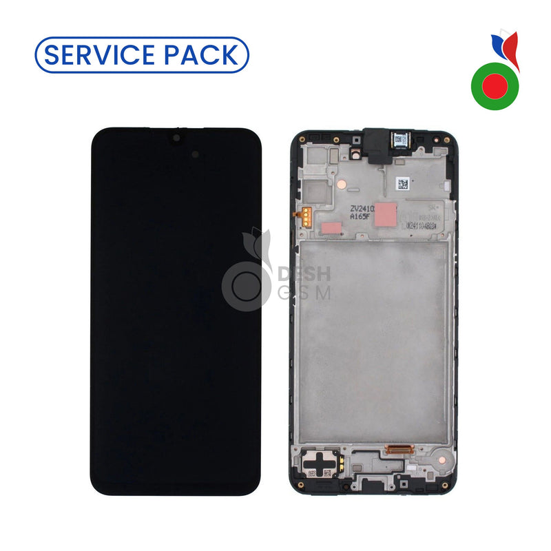 Ecran Complet LCD A16 5G (A166B) avec Chassis | NOIR/BLEU NUIT - SERVICE PACK | SAMSUNG