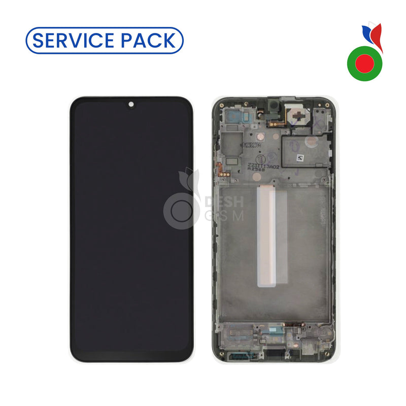 Ecran Complet A25 5G avec Chassis (A256B) | NOIR - SERVICE PACK | SAMSUNG