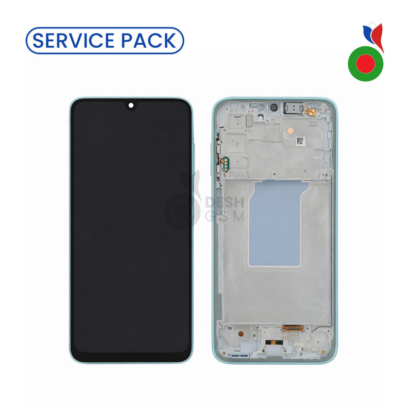 Ecran Complet LCD A26 5G avec Chassis (A266B) | VERT - SERVICE PACK | SAMSUNG