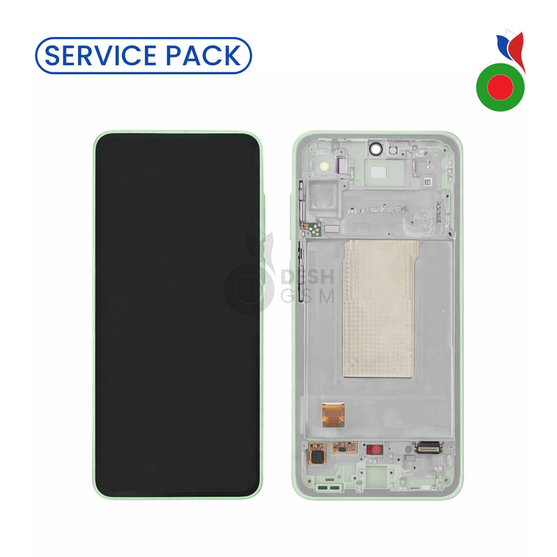 Ecran Complet LCD A36 5G avec Chassis (A366B) | VERT LIME - SERVICE PACK | SAMSUNG / AS..