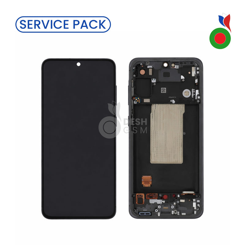 Ecran Complet LCD A56 5G (A566B) avec Chassis | GRAPHITE - SERVICE PACK | SAMSUNG - ASSEMBLED