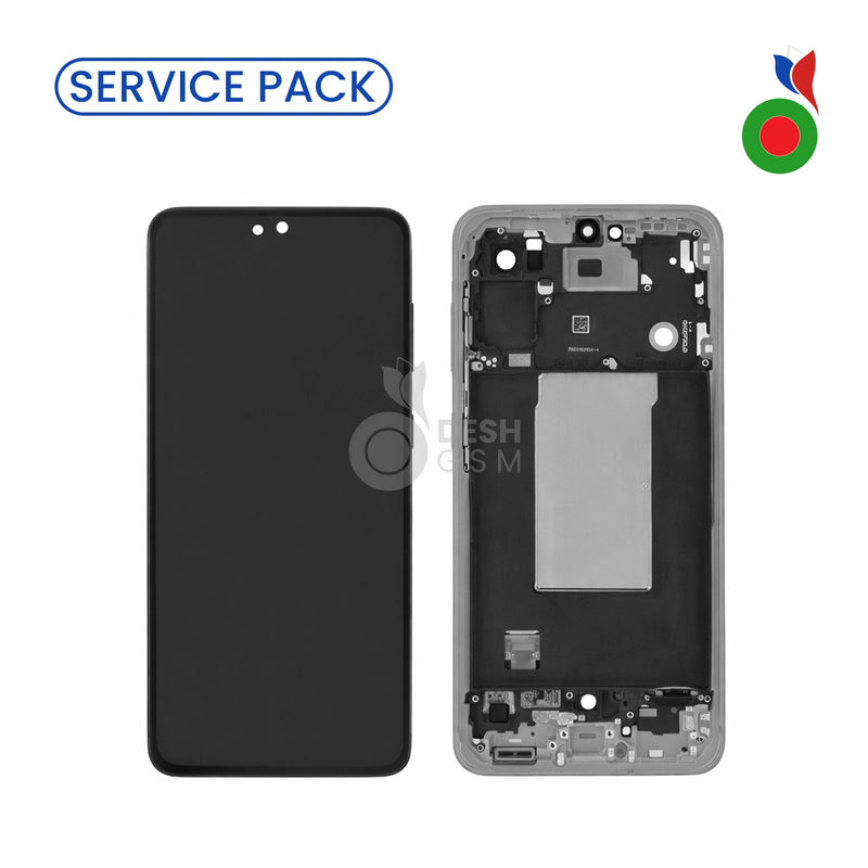 Ecran Complet LCD A56 5G (A566B) avec Chassis (LIGHT GRAPHITE) - SERVICE PACK | SAMSUNG -ASSEMBLED