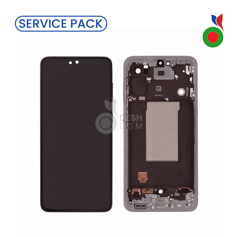 Ecran Complet LCD A56 5G (A566B) avec Chassis (ROSE) ASSEMBLED - SERVICE PACK | SAMSUNG