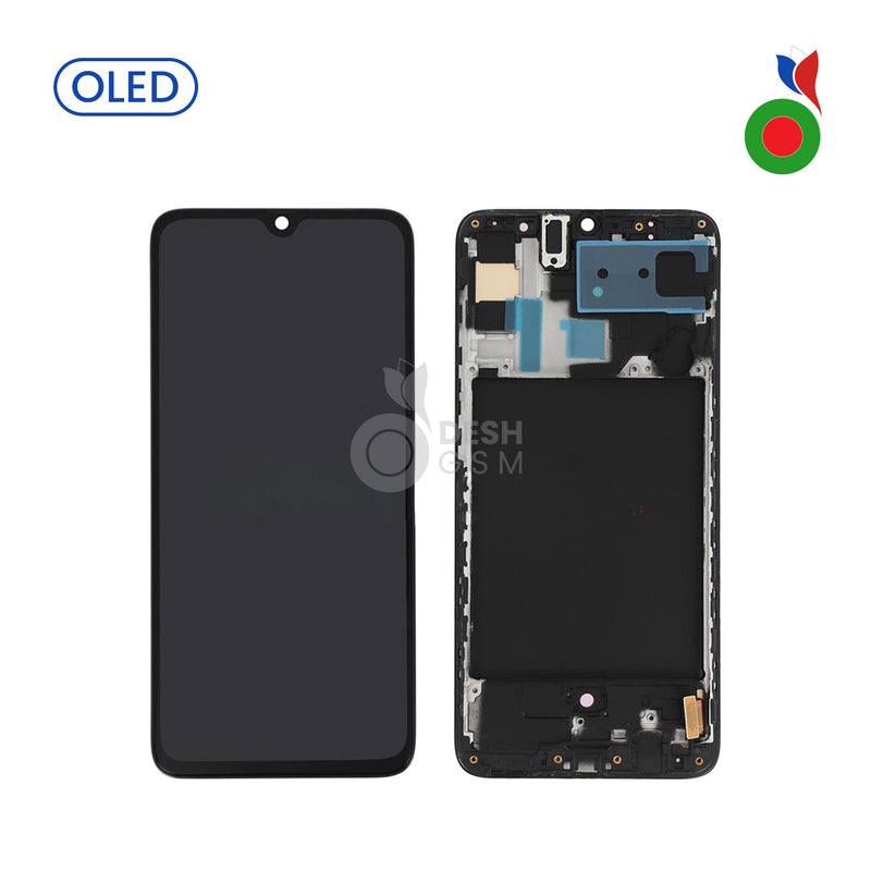 Ecran Complet LCD A70 4G avec Chassis (A705F) | NOIR - BIG OLED | SAMSUNG